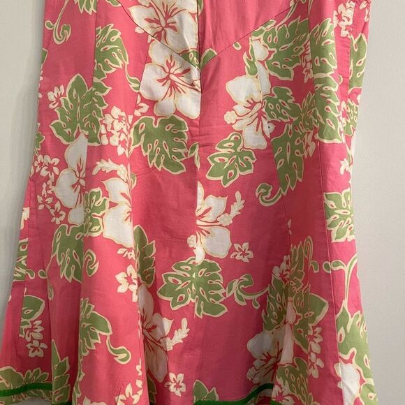 Sara Jane Pink and Green Floral Skirt - Picture 9 of 10